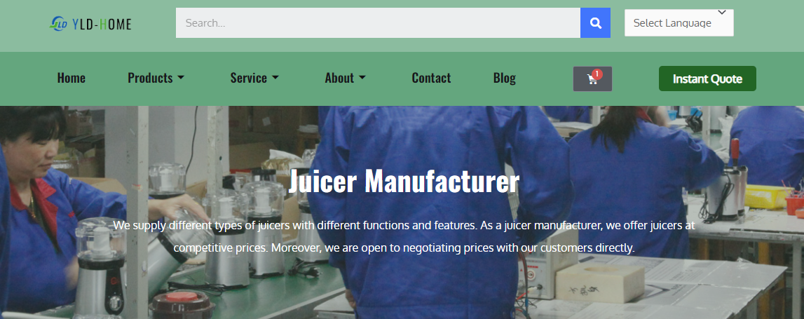 YLD-HOME Juicer Manufacturer