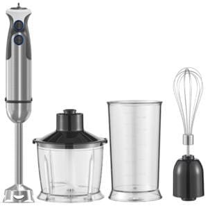 smart stick hand blender 4 in 1 set, 1200 watt, variable speed, steel blades, one touch turbo setting HB3310