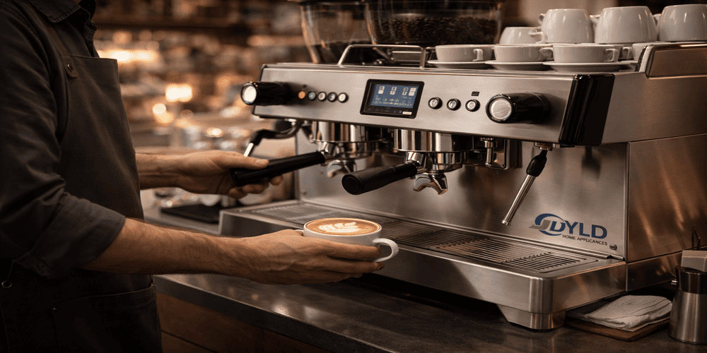 commercial espresso coffee machine for cafe premium coffee brewing by YLD Home Appliances