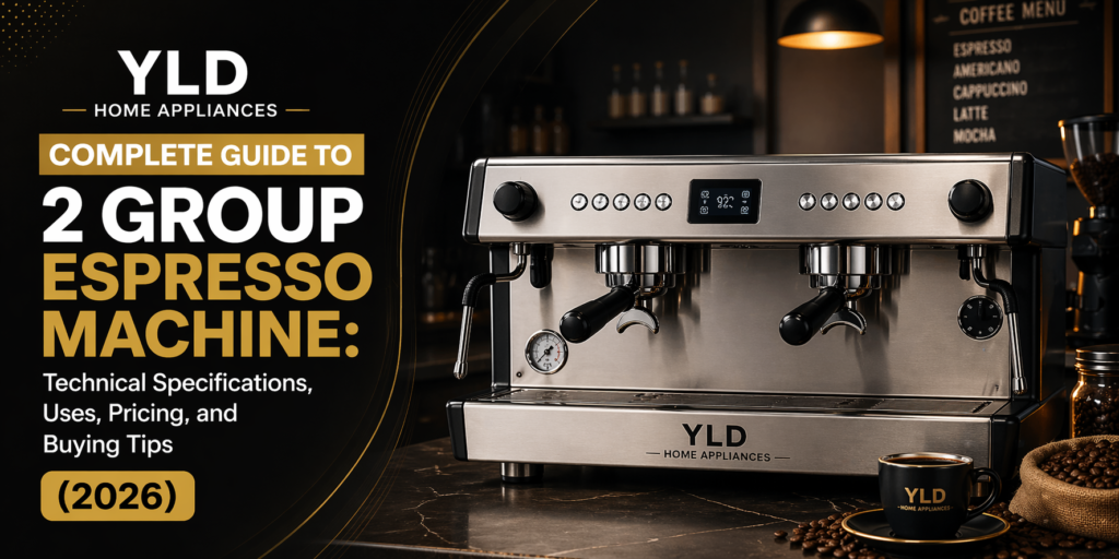 complete guide to 2 group espresso machine technical specifications uses pricing and buying tips by YLD Home Appliances