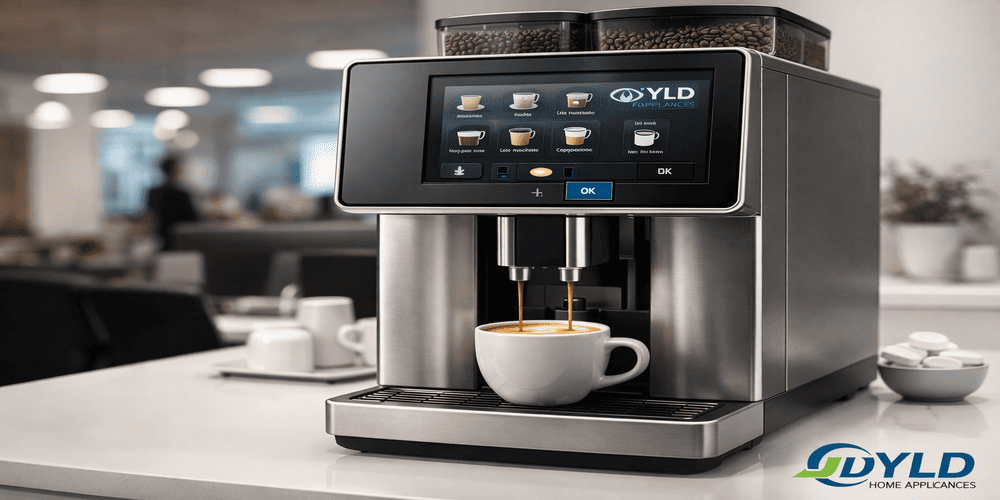 fully automatic commercial coffee brewer machine with touch screen by YLD Home Appliances