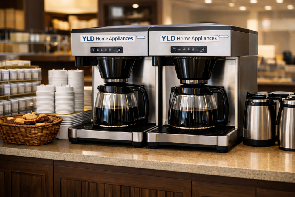 high volume commercial coffee machine used in hotels and offices