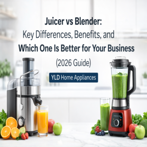 juicer vs blender comparison cover image YLD Home Appliances