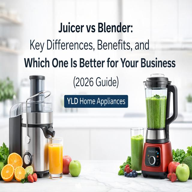 juicer vs blender comparison cover image YLD Home Appliances